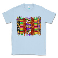 Dusty Blue mardi gras cake fleur de lis crawfish brushstrokes Classic Tee - Artiststas