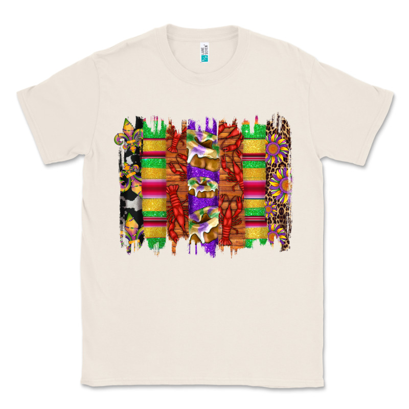 Mardi Gras Cake Fleur De Lis Crawfish Brushstrokes Classic Tee by Artiststas | Teevron