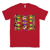 Red mardi gras cake fleur de lis crawfish brushstrokes Classic Tee - Artiststas