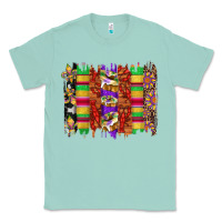 Seafoam mardi gras cake fleur de lis crawfish brushstrokes Classic Tee - Artiststas