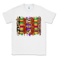 White mardi gras cake fleur de lis crawfish brushstrokes Classic Tee - Artiststas