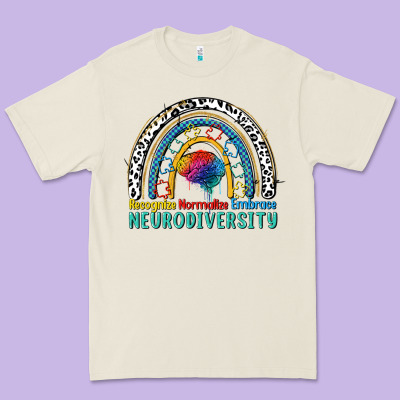 Recognize Normalize Embrace Neurodiversity Autism Premium Tee Designed By Fadigitalartstudio
