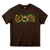Chocolate Brown St. Patrick's Western lucky and shamrocks Heavy Core Tee - OliviaCreatesArt