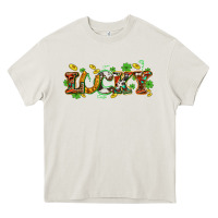 Cream St. Patrick's Western lucky and shamrocks Heavy Core Tee - OliviaCreatesArt