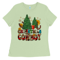 Matcha christmas cowboy Ladies Tee - FaDigitalArtStudio