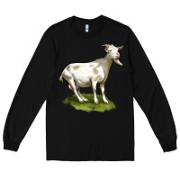 Black cashmere goat Long Sleeve Tee - LillyAllenDesigns