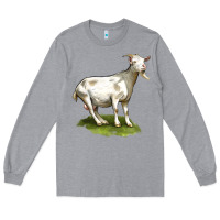 Heather Grey cashmere goat Long Sleeve Tee - LillyAllenDesigns