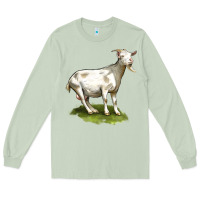 Matcha cashmere goat Long Sleeve Tee - LillyAllenDesigns