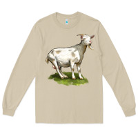 Mushroom cashmere goat Long Sleeve Tee - LillyAllenDesigns
