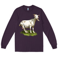 Plum cashmere goat Long Sleeve Tee - LillyAllenDesigns