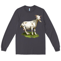 Smoke cashmere goat Long Sleeve Tee - LillyAllenDesigns