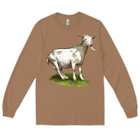 Toasted Coconut cashmere goat Long Sleeve Tee - LillyAllenDesigns