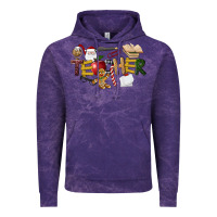 Cloud Purple christmas teacher Vintage Hoodie - LillyAllenDesigns