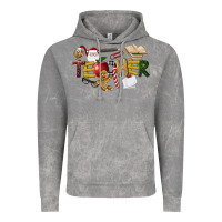 Cloud Rock christmas teacher Vintage Hoodie - LillyAllenDesigns