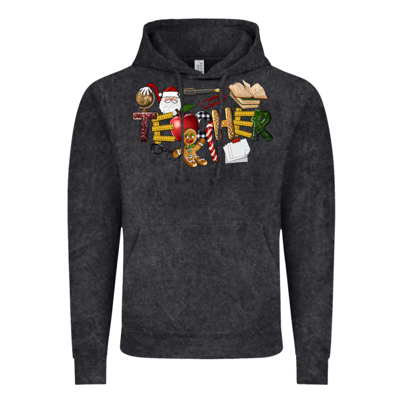 Christmas Teacher Vintage Hoodie by LillyAllenDesigns | Teevron