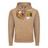 Vintage Coffee christmas teacher Vintage Hoodie - LillyAllenDesigns