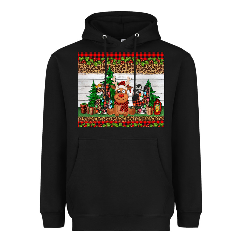 Joy Reindeer Heavyweight Hoodie by Jasminsmagicworld | Teevron