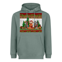 Sage joy reindeer Heavyweight Hoodie - Jasminsmagicworld