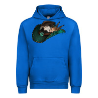 Cobalt cowhide flowers cowboy hat Urban Hoodie - Jasminsmagicworld