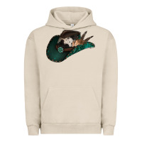 Pigment French Oak cowhide flowers cowboy hat Urban Hoodie - Jasminsmagicworld