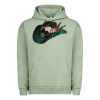 Pigment Oil Green cowhide flowers cowboy hat Urban Hoodie - Jasminsmagicworld