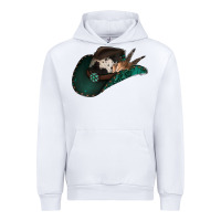 White cowhide flowers cowboy hat Urban Hoodie - Jasminsmagicworld