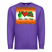 Purple peace love frogs Premium Sweatshirt - Jasminsmagicworld