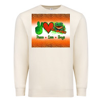 Sandshell peace love frogs Premium Sweatshirt - Jasminsmagicworld