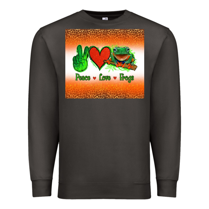 Peace Love Frogs Premium Sweatshirt by Jasminsmagicworld | Teevron