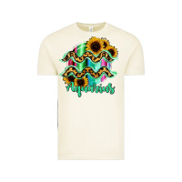 Vintage Arctic Aquarius Zodiac Sign Sunflower Leopard Serape Vintage Tee - RanaPortraitStore