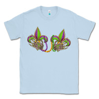 Dusty Blue skeleton hands mardi gras Classic Tee - OliviaCreatesArt