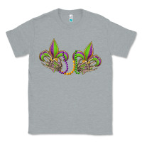 Heather Grey skeleton hands mardi gras Classic Tee - OliviaCreatesArt