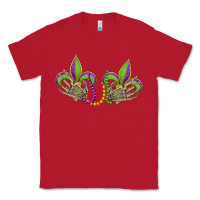 Red skeleton hands mardi gras Classic Tee - OliviaCreatesArt