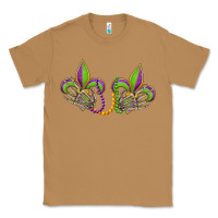 Toasted Coconut skeleton hands mardi gras Classic Tee - OliviaCreatesArt