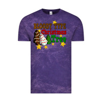 Cloud Purple Bloody Type Christmas Tree Vintage Tee - FaDigitalArtStudio