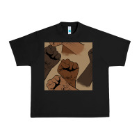 Black melanin raised fist seamless pattern Urban Heavy Tee - BundleAndBundleShop