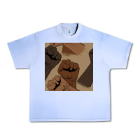 Grape Ice melanin raised fist seamless pattern Urban Heavy Tee - BundleAndBundleShop