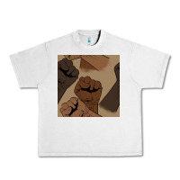Lunar Rock melanin raised fist seamless pattern Urban Heavy Tee - BundleAndBundleShop