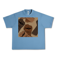 Pebble Blue melanin raised fist seamless pattern Urban Heavy Tee - BundleAndBundleShop