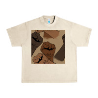 Sandshell melanin raised fist seamless pattern Urban Heavy Tee - BundleAndBundleShop