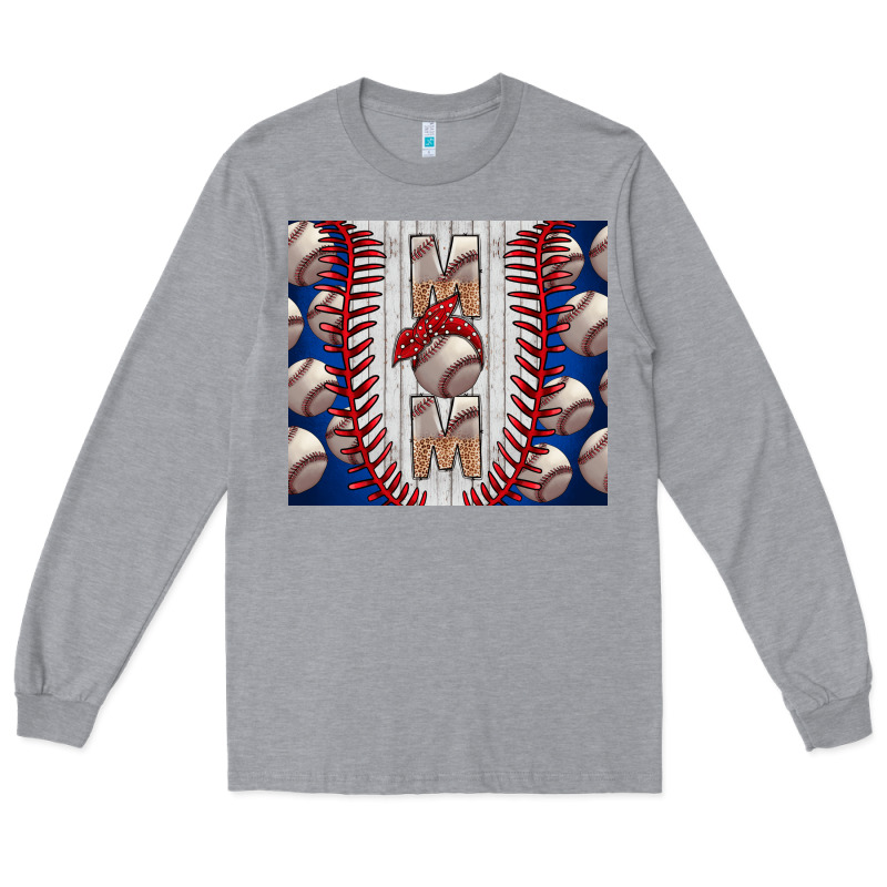 Baseball Mom Long Sleeve Tee by CowhideDigitalArt | Teevron
