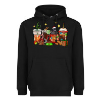 Black Christmas coffee cups with Labrador Heavyweight Hoodie - RanaPortraitStore