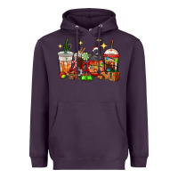 Plum Christmas coffee cups with Labrador Heavyweight Hoodie - RanaPortraitStore