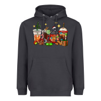 Smoke Christmas coffee cups with Labrador Heavyweight Hoodie - RanaPortraitStore