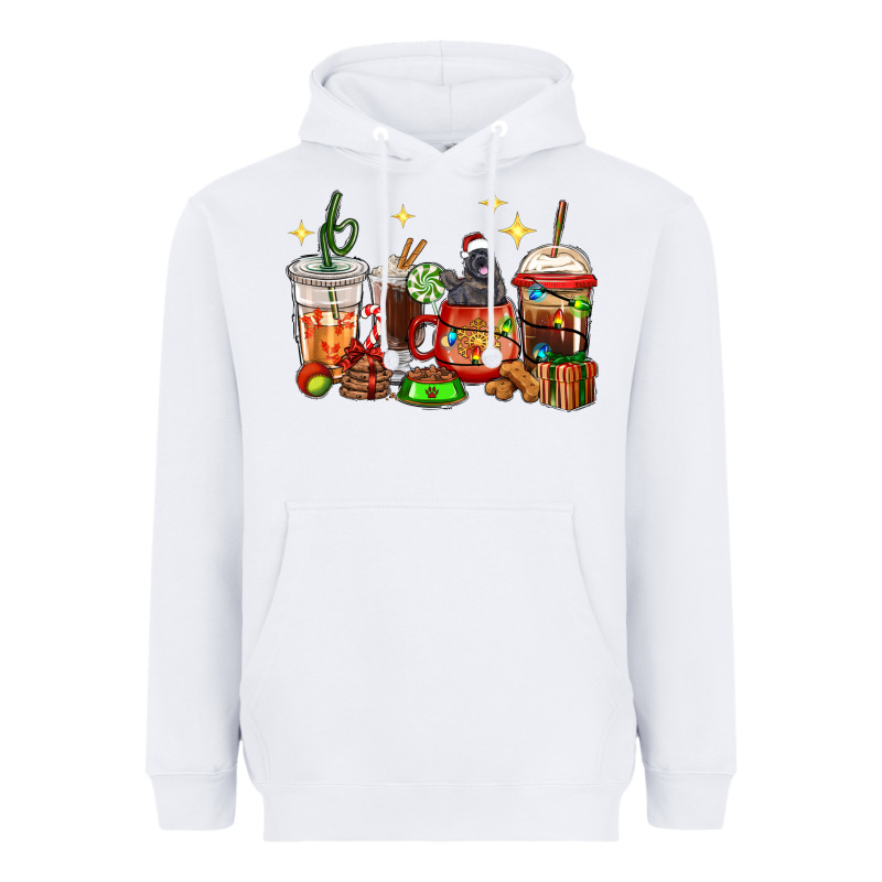 Christmas Coffee Cups With Labrador Heavyweight Hoodie by RanaPortraitStore | Teevron