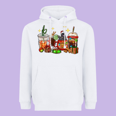 Christmas Coffee Cups With Labrador Heavyweight Hoodie Designed By Ranaportraitstore