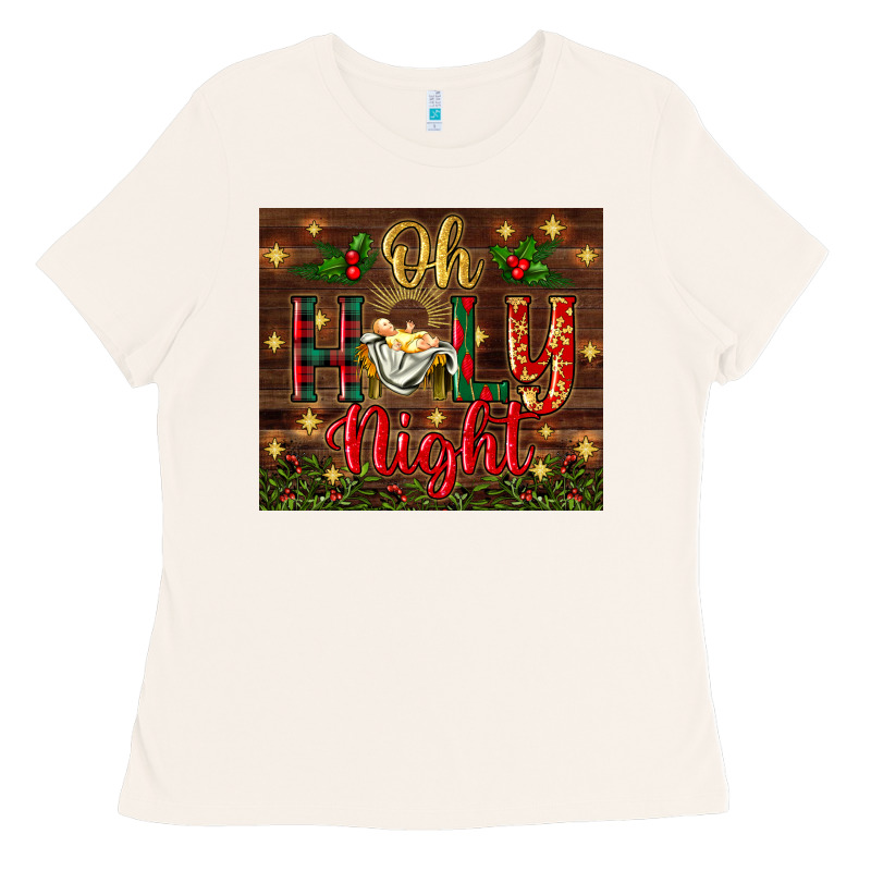 Oh Holy Night Ladies Tee by BundleAndBundleShop | Teevron