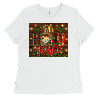 White oh holy night Ladies Tee - BundleAndBundleShop