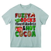 Arona fuzzy socks flannel blankets and hot cocoa Heavy Core Tee - OliviaCreatesArt