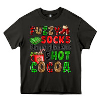 Asphalt fuzzy socks flannel blankets and hot cocoa Heavy Core Tee - OliviaCreatesArt